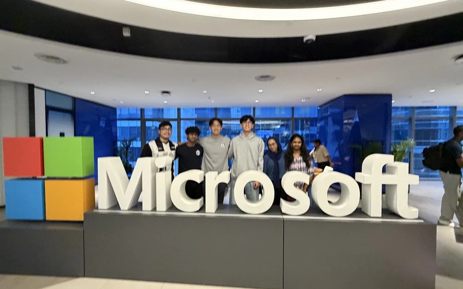 Abhishek with the winning Microsoft Learn strategy pitch team